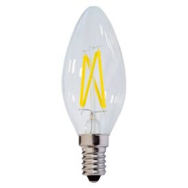 Bec LED filament 4W E14, lumina calda, Optonica - lumanare