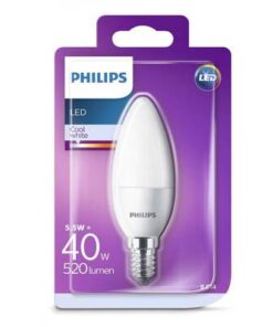 Bec LED E14, 5.5W (40W)lumina alba naturala Philips