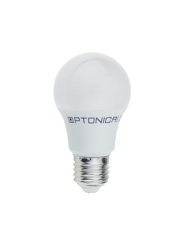 Bec LED 9W E27 lumina alba rece, Optonica – standard
