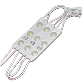 Set 20 module LED cu lentila (incapsulate), 3 led-uri, SMD 2835, 12V, 0.72W, alb rece