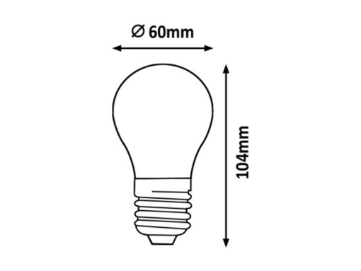 Bec LED cu filament 5W E27 lumina calda, Rabalux