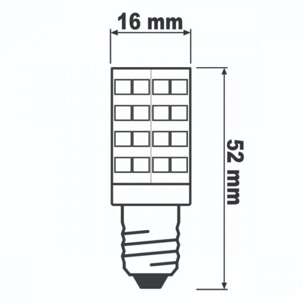 Bec LED E14 T25 5W(40W) 470lm 6500K Rece 320°