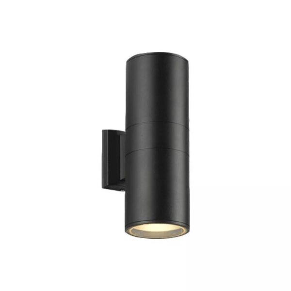 Aplica Exterior Valeria, 2*GU10, Negru, Metal si Sticla - imagine 2