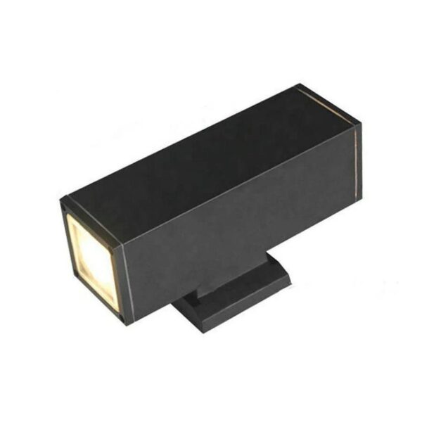 Aplica Exterior Vali, 2*GU10, Negru, Metal si Sticla - imagine 3
