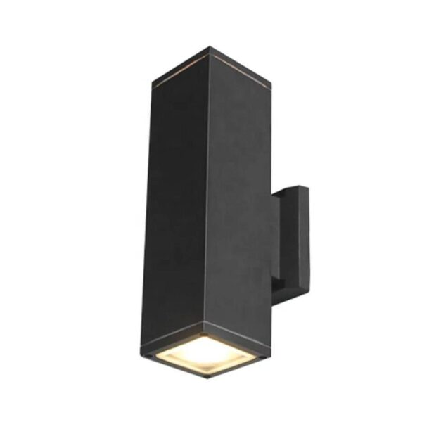 Aplica Exterior Vali, 2*GU10, Negru, Metal si Sticla - imagine 4