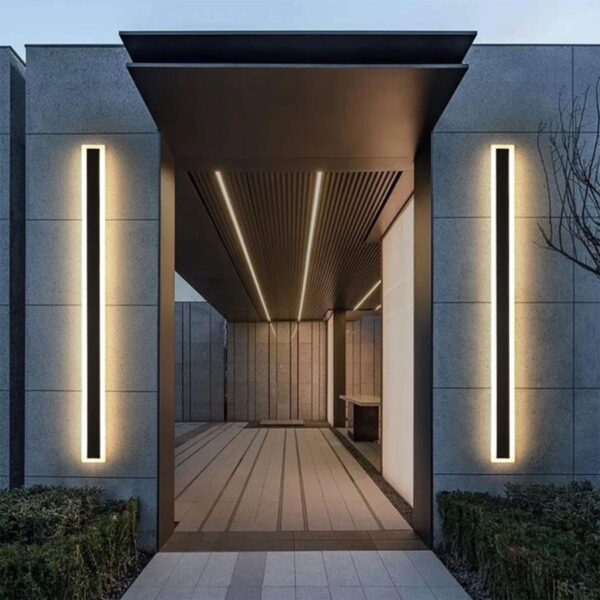 Aplica LED de Exterior Salma, 12W, IP65, Metal, Negru - imagine 2