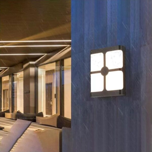 Aplica LED Exterior Timeea, 20W, Negru, 6000K - imagine 2