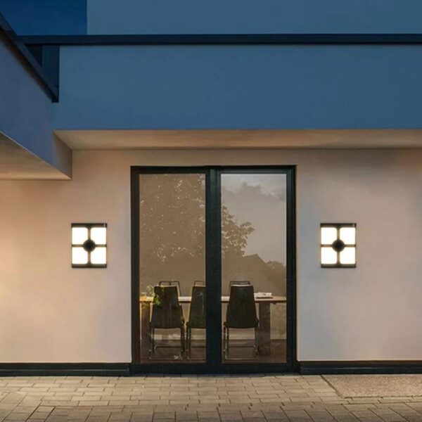 Aplica LED Exterior Timeea, 20W, Negru, 6000K - imagine 3