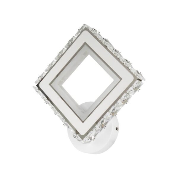 Aplica LED Helsi, 24W, Cristal, Alb - imagine 3