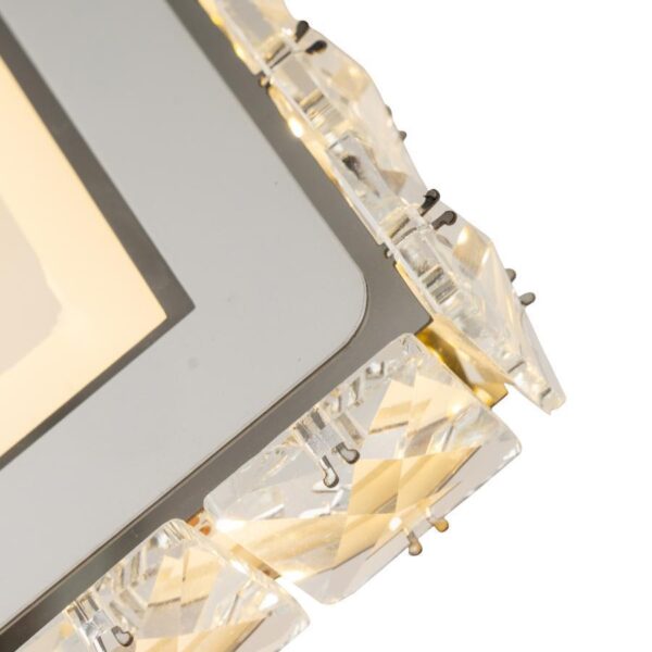 Aplica LED Helsi, 24W, Cristal, Alb - imagine 4