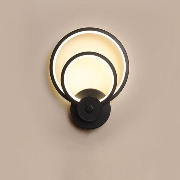 Aplica LED Saturn, 48W, Negru - imagine 3