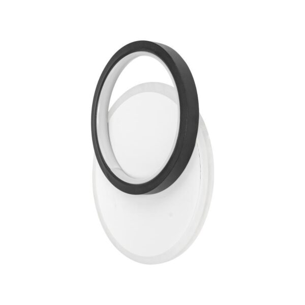 Aplica LED Smalon, 11W, Negru si Alb, IP.20, Rotunda, 4000K