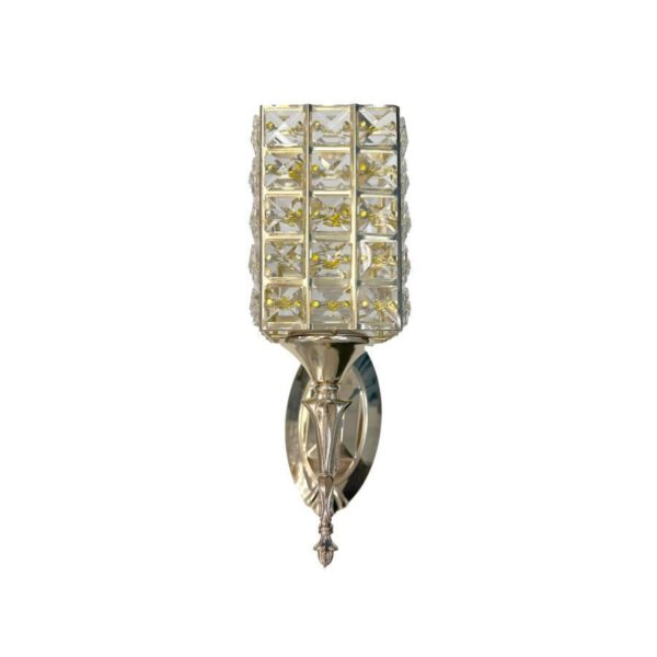 Aplica Yakira 1*E27, Metal si Cristal, Auriu - imagine 2