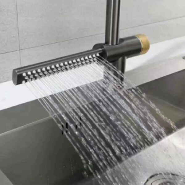 Baterie Bucatarie cu Dus Extractibil Inox Gri YB1500N - imagine 4