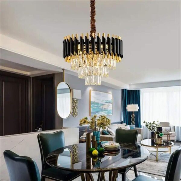 Candelabru Antonio 3x E27 Auriu Negru