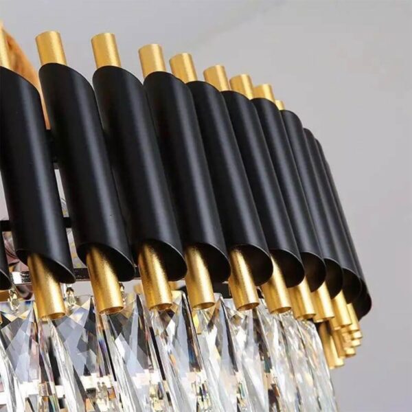 Candelabru Antonio 3x E27 Auriu Negru - imagine 3