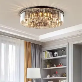 Candelabru Cristal Blaze 6x E14 Negru