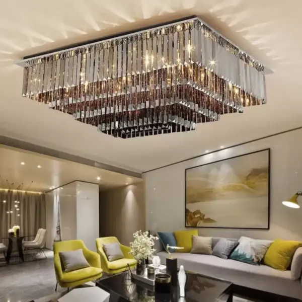 Candelabru Cristal Cayson 6x E14 Negru - imagine 2