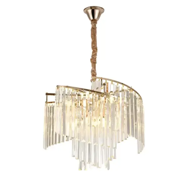 Candelabru Cristal Grant 6x E27 Auriu