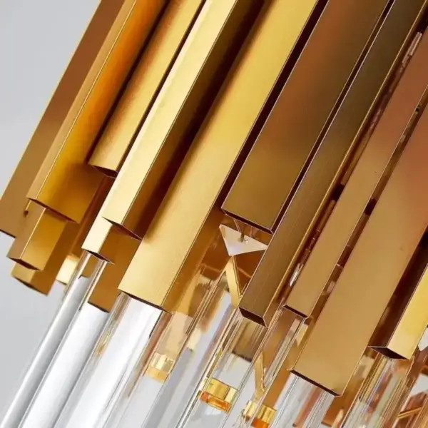 Candelabru Cristal Maxim 6x E14 Auriu - imagine 2