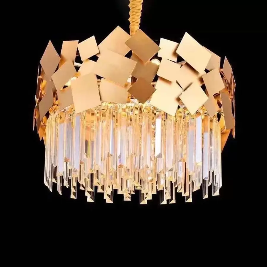 Candelabru Cristal Sonny 9x E14 Auriu