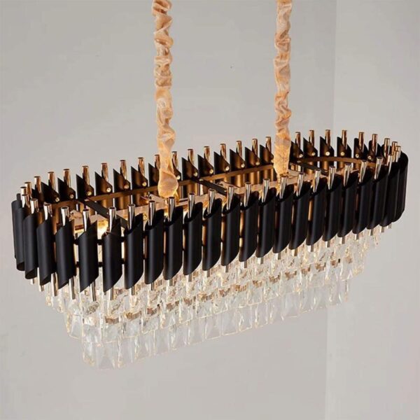 Candelabru Ermin 8x E14 Auriu Negru - imagine 4