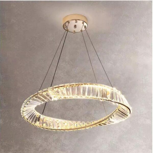 Lustra LED Cristal cu Telecomanda Kylan 36W Auriu