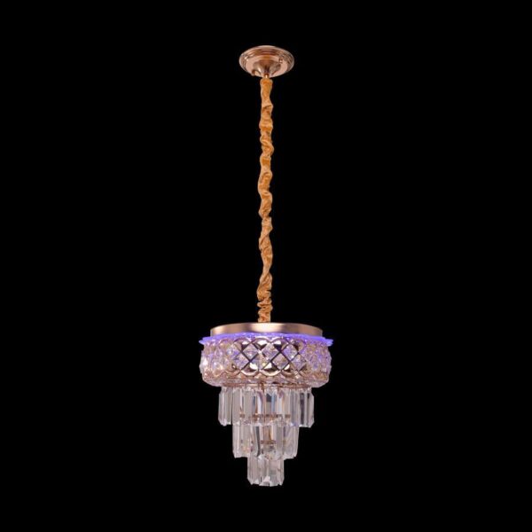 Candelabru LED Cristal Henri 24W Auriu - imagine 4