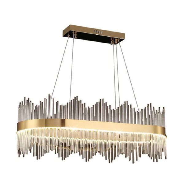 Candelabru LED cu Telecomanda Federico 105W Dimabil Auriu - imagine 3