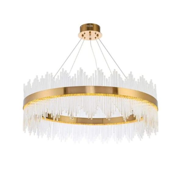 Candelabru LED cu Telecomanda Gonzalo 98W Dimabil Auriu - imagine 3