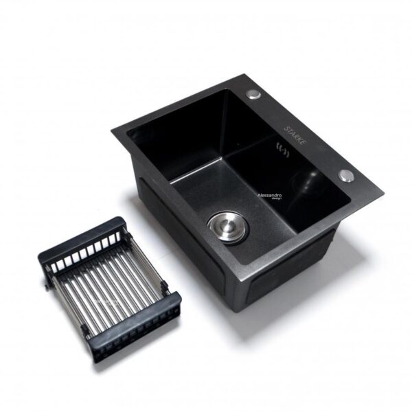 Chiuveta Bucatarie Inox 50x40 cm Gri Inchis - imagine 2