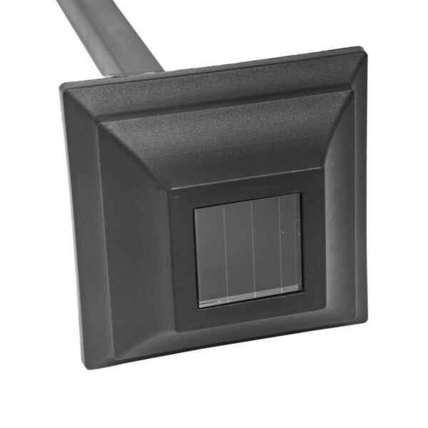 Lampa LED Solara cu Bat, 2W, ABS, Negru, Functionabil si cu Baterie - imagine 2