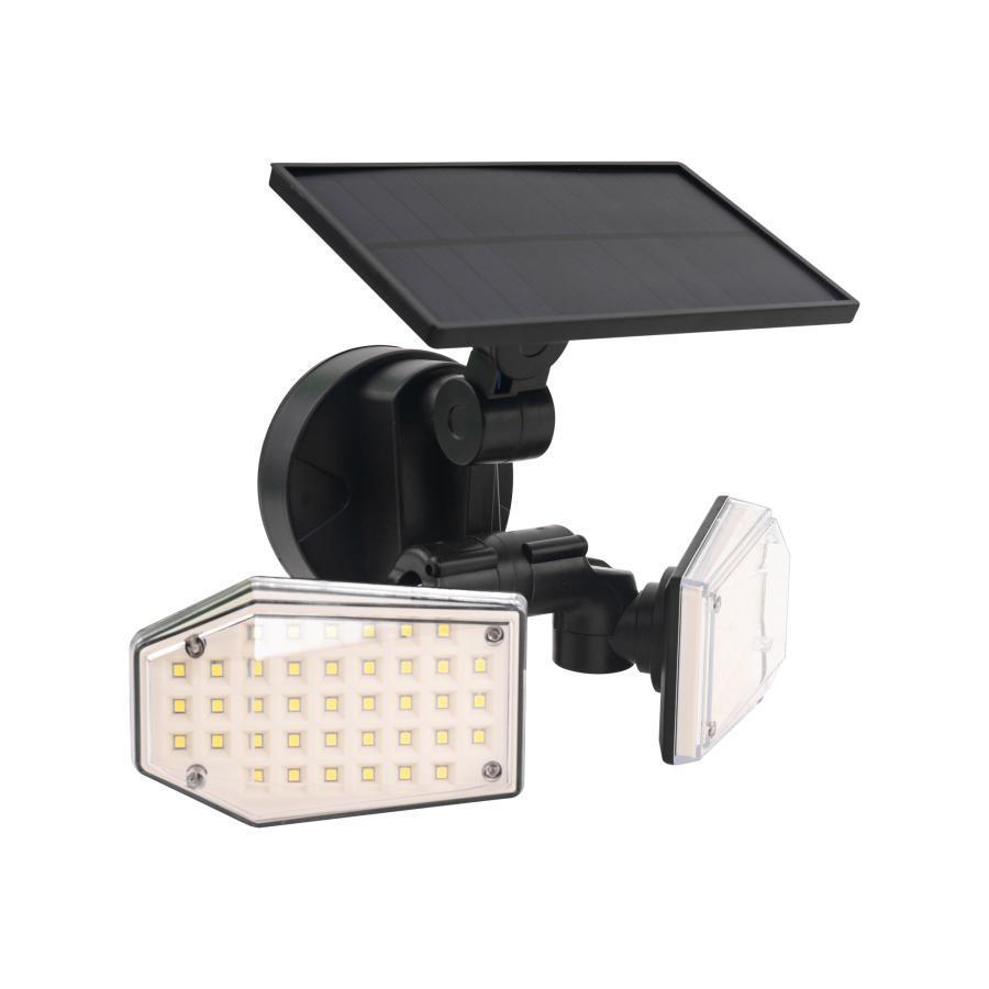 Lampa LED Solara cu Senzor, 4W, ABS, Negru