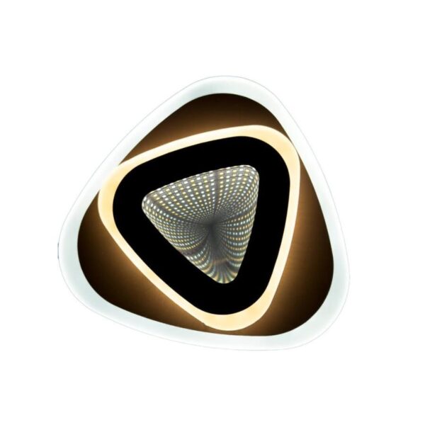Lustra LED 3D Ratih 30W Alb Maro - imagine 3