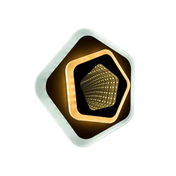 Lustra LED 3D Ruth 30W Alb Maro - imagine 2