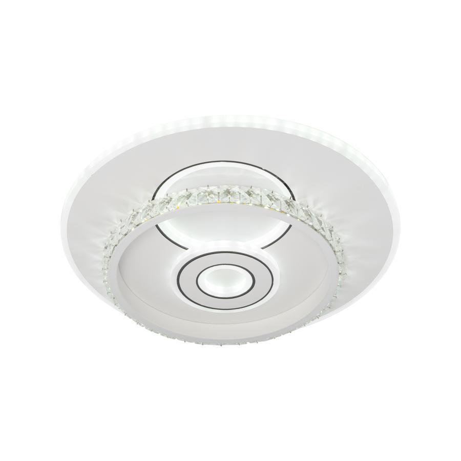Lustra LED Ceto, 60W, Acril, Rotunda, Alb, Lumina Rece/Calda/Neutra