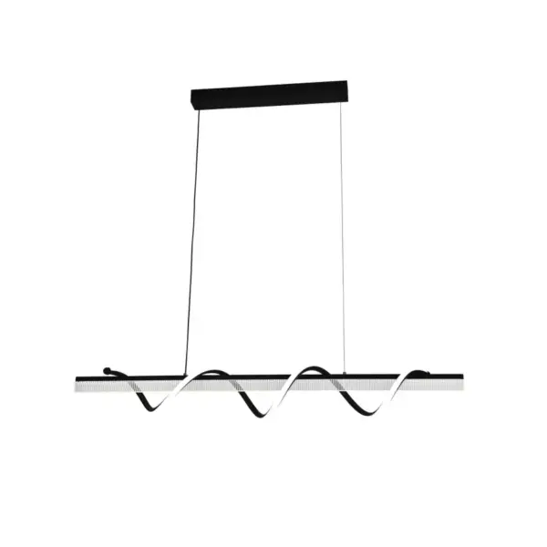 Lustra LED cu Telecomanda Jeremy 94W Dimabila Alb Negru