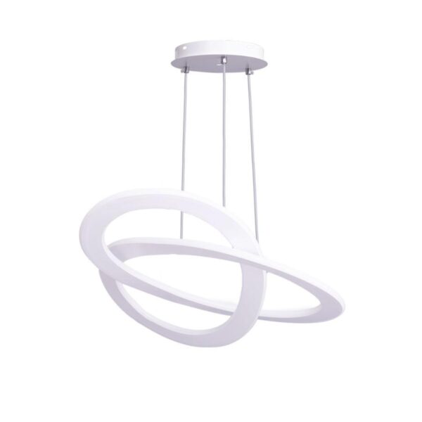Lustra LED cu Telecomanda Epsilon 210W Dimabila Alb - imagine 2