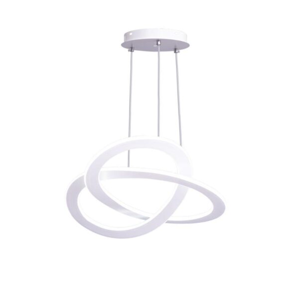 Lustra LED cu Telecomanda Epsilon 210W Dimabila Alb - imagine 3