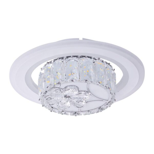 Lustra LED Cristal Gladiola 40W Alb - imagine 2