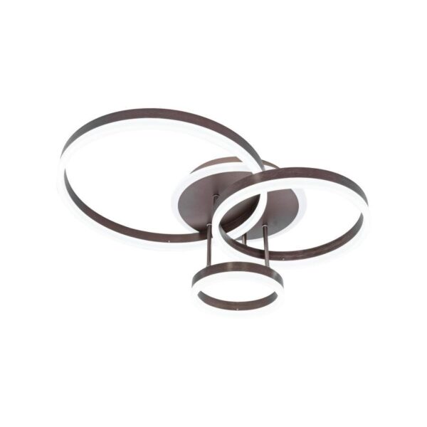 Lustra LED Gratiana cu Telecomanda, 2.4Ghz, 144W, Dimabila, Coffee - imagine 2
