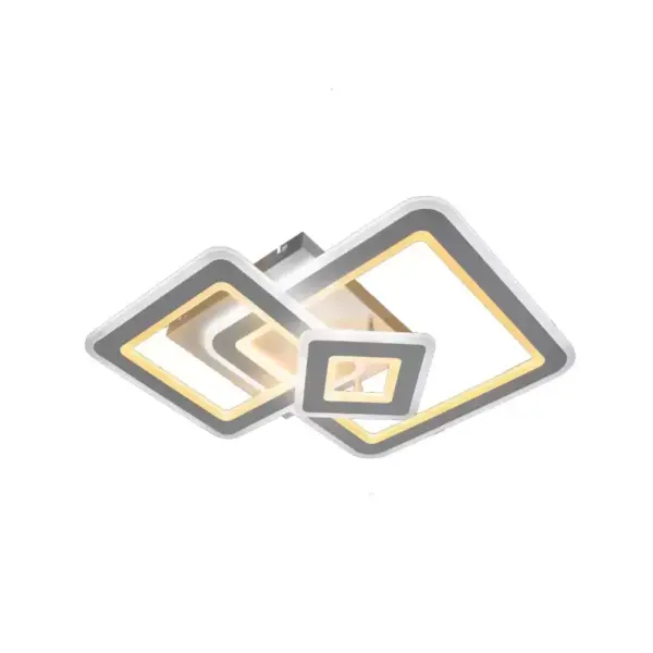 Lustra LED cu Telecomanda Hortensia 190W Dimabila Alb - imagine 2
