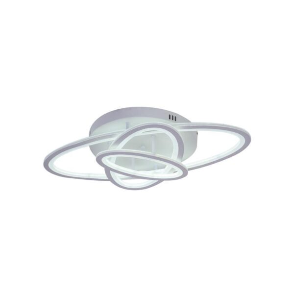 Lustra LED Izotop cu Telecomanda, 138W, Dimabila, Acril, Alb - imagine 3