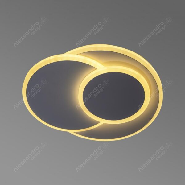 Lustra LED Kim, 36W, Alb, Acril, Lumina Rece/Calda/Neutra - imagine 2