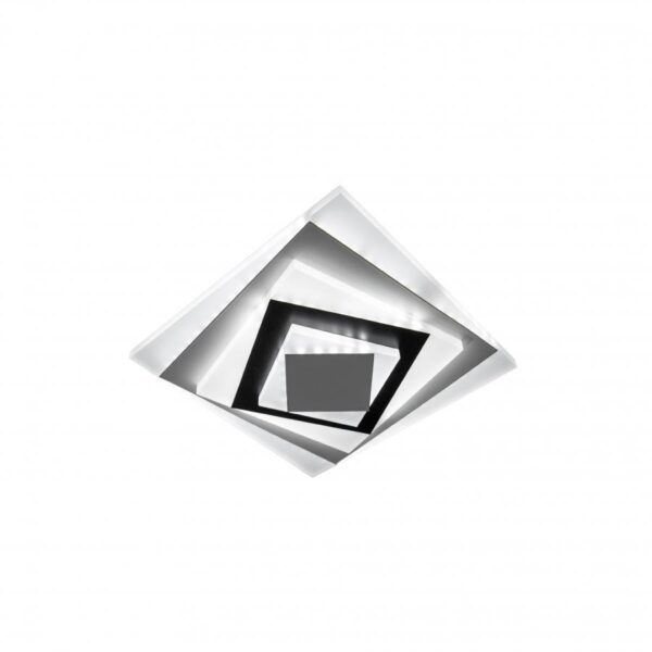 Lustra LED Luisel, 36W, Negru, Gri si Alb, Lumina Rece/Calda/Neutra - imagine 4