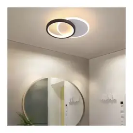 Lustra LED Mario 24W Alb Negru