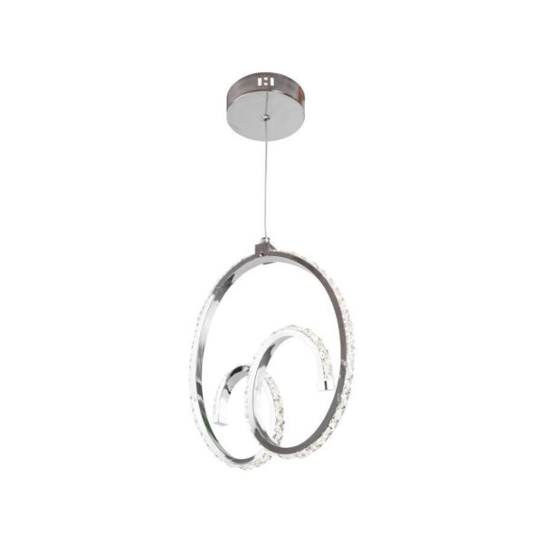 Lustra LED Mina, 24W ,Crom , Acril - imagine 2