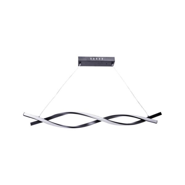 Lustra LED Mirela cu Telecomanda, 80W, Negru, Dimabila - imagine 4