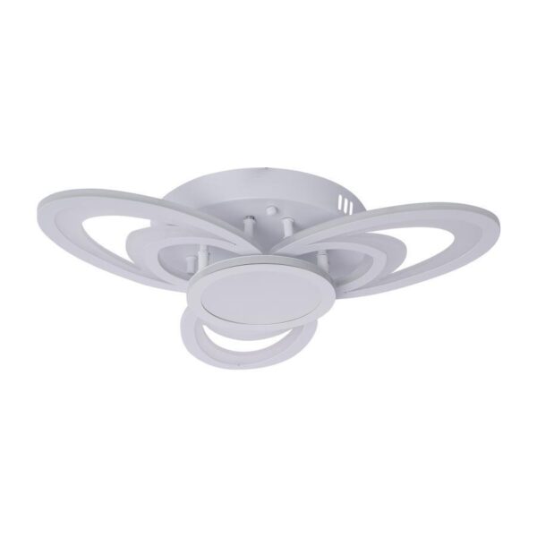 Lustra LED 3D cu Telecomanda Koa 120W Dimabila Alb - imagine 4