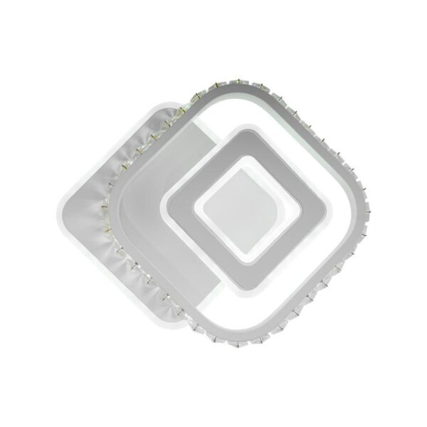 Lustra LED Rufina 36W, Acril si Metal, Alb - imagine 4